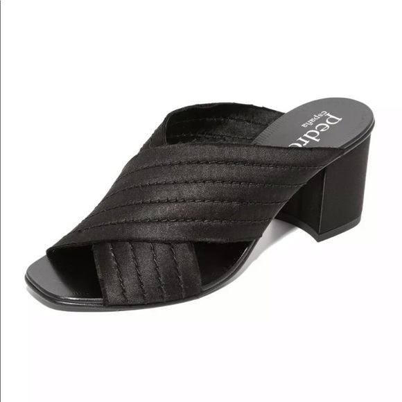Pedro Garcia Shoes - Pedro Garcia XAIL Black Satin Mule Shoe